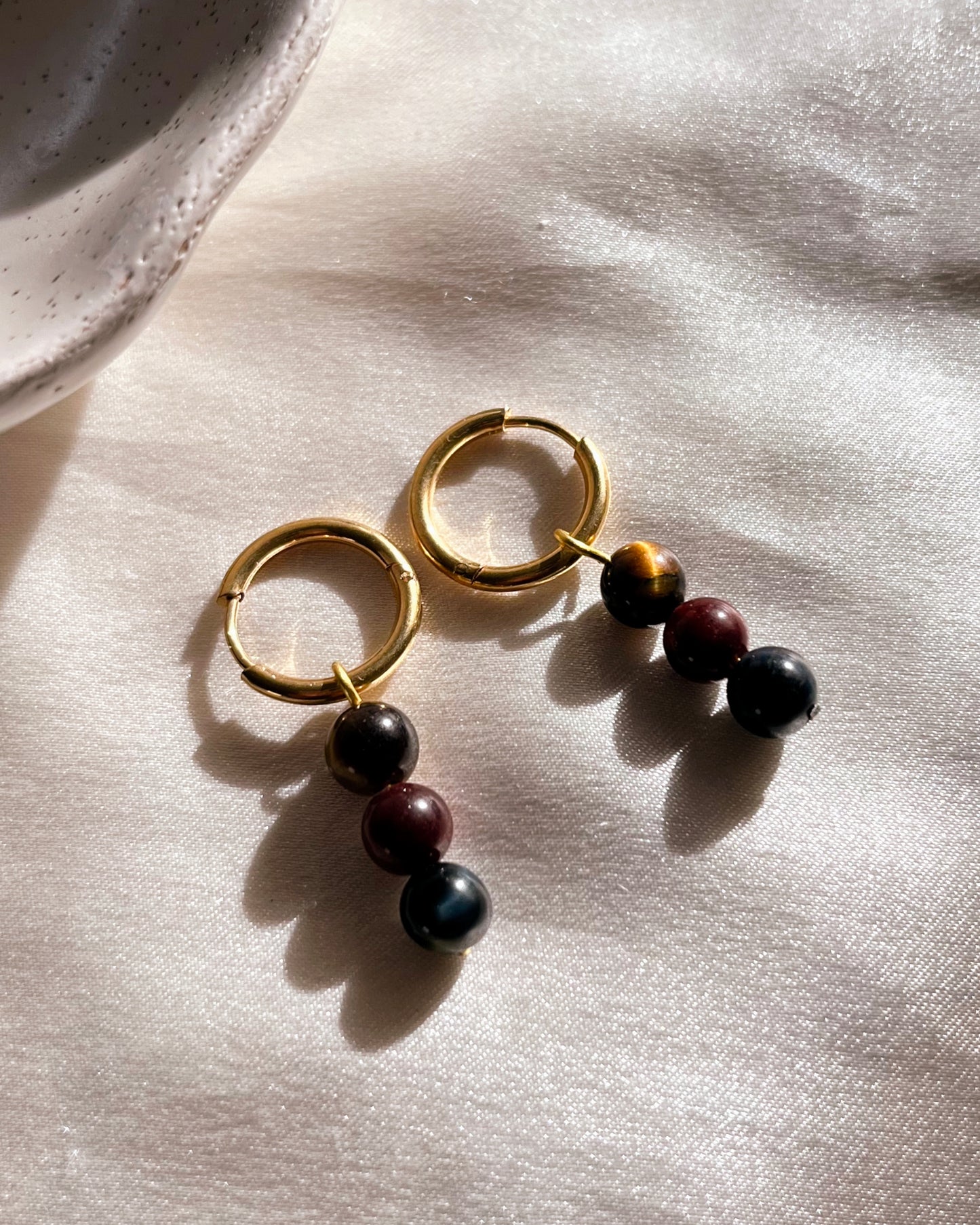 Boucles d'Oreilles "Giudi" - Trio Protecteur Oeil