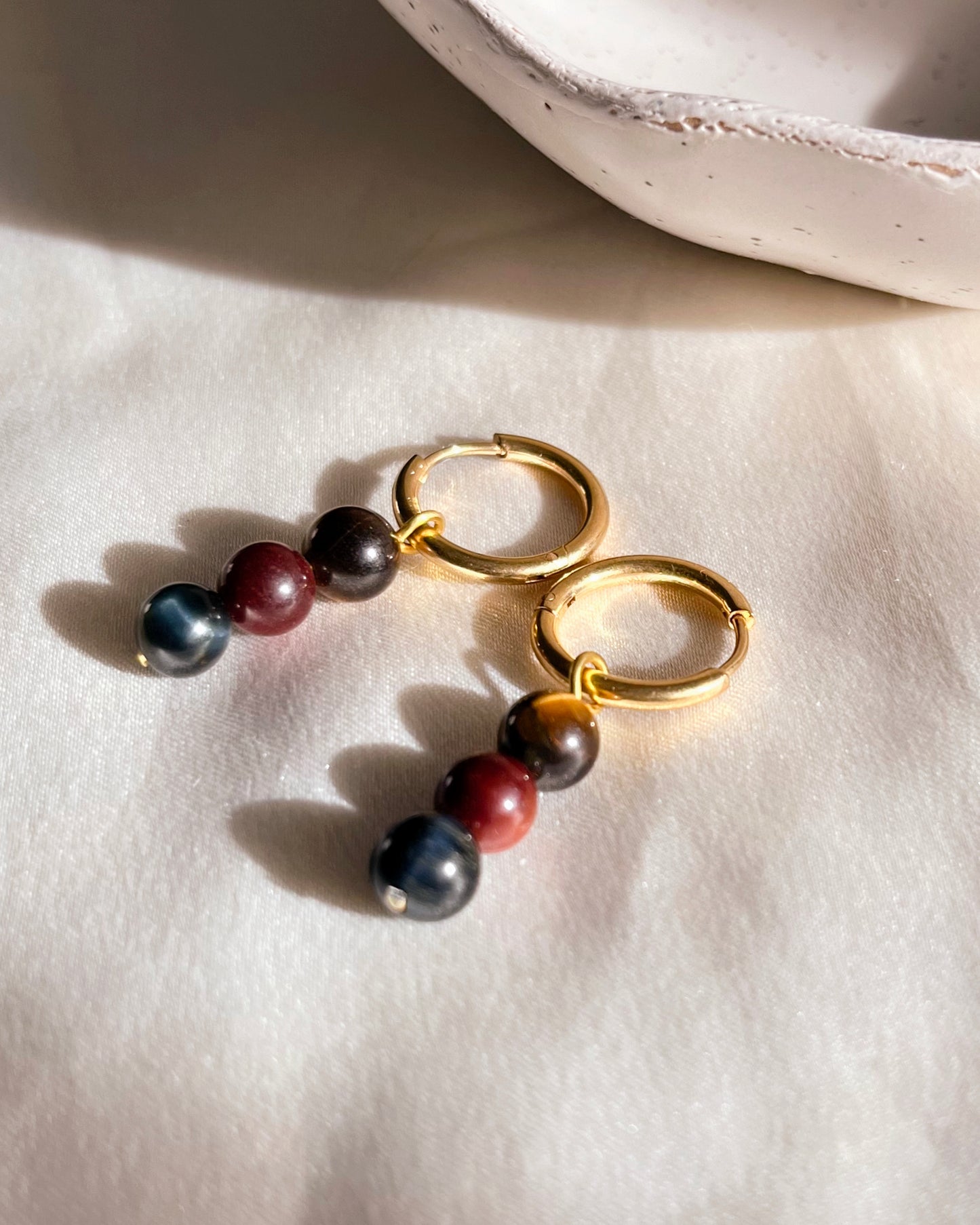 Boucles d'Oreilles "Giudi" - Trio Protecteur Oeil