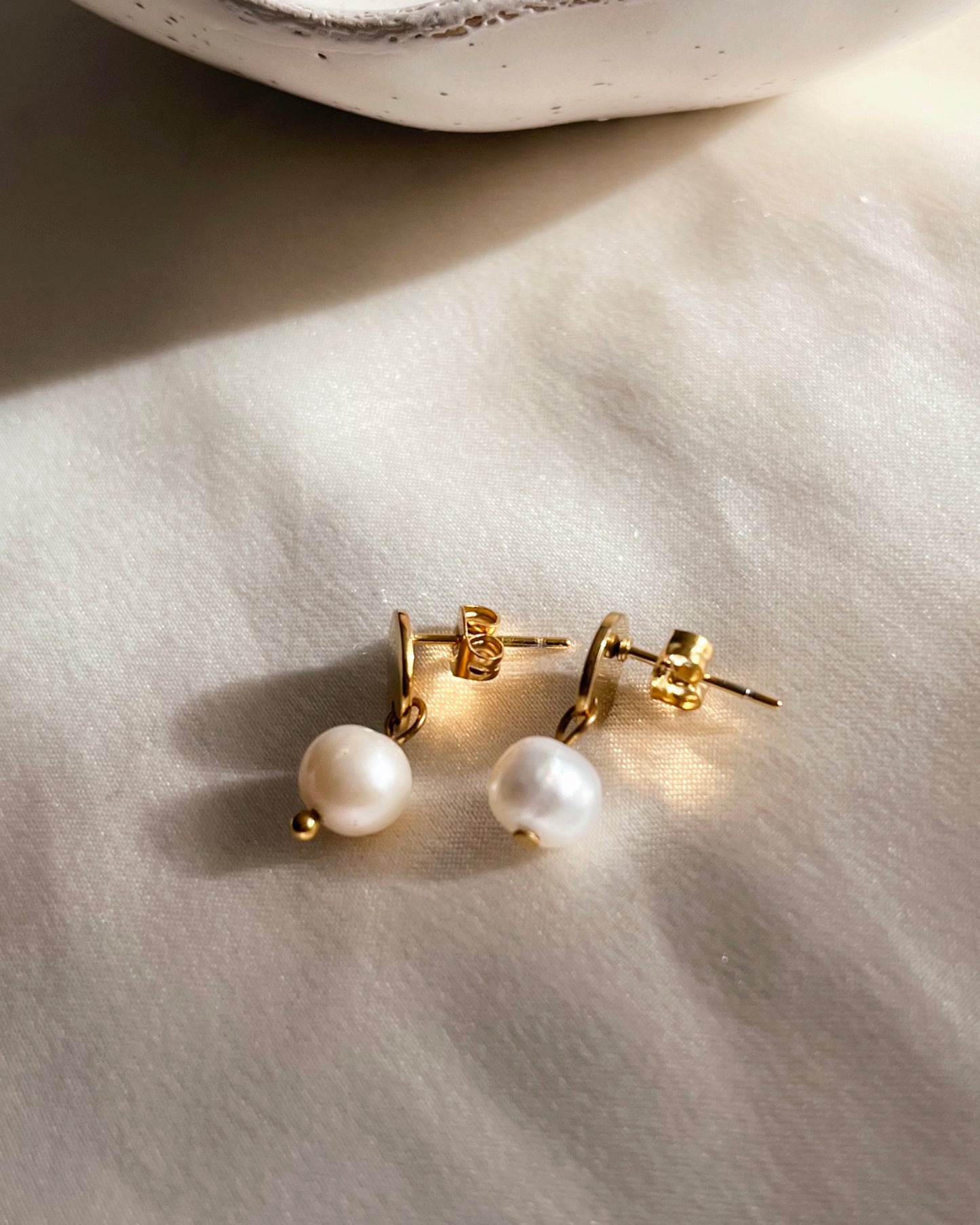Boucles d'oreilles "Grazia" - Perle d'eau douce véritable