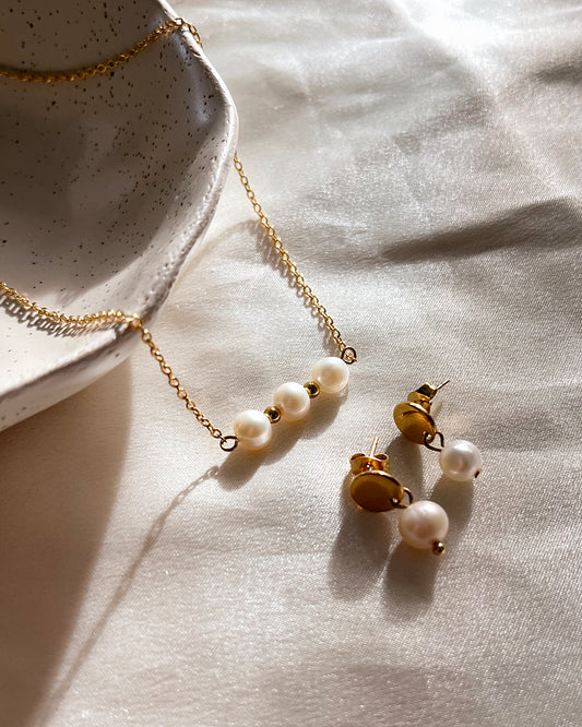 Parure “Grazia” en Perles naturelles - Eclat de Sable
